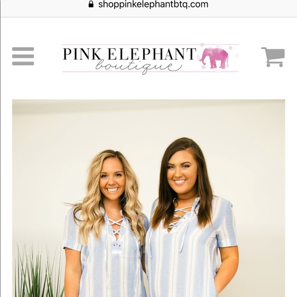 NWT boutique Stripped Dress - Picture 2 of 2